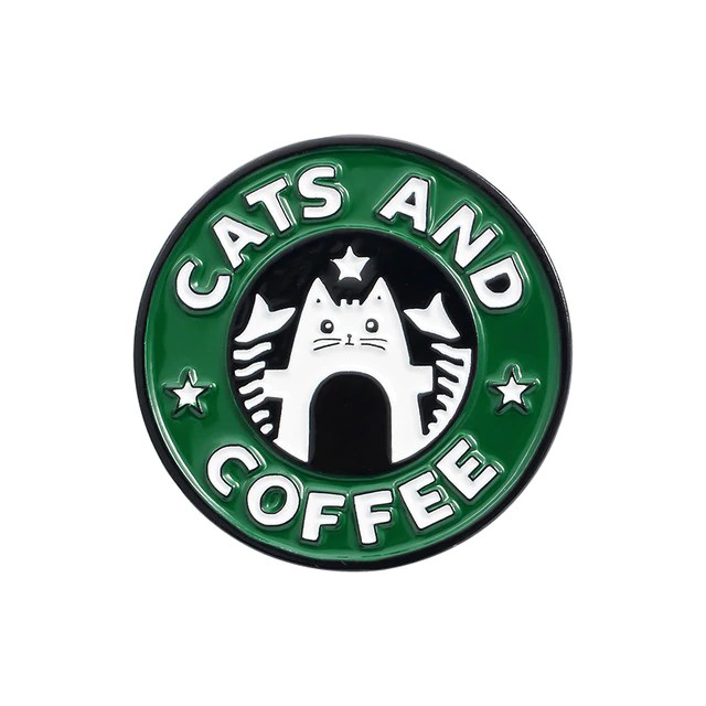Cats & Coffee Pin