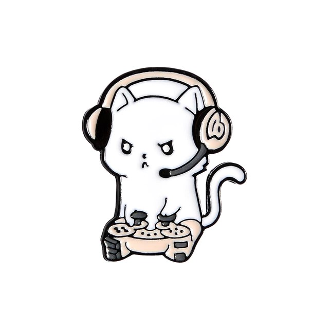 Gaming Cat Pin